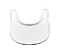 Plateau de Chaise Haute Compatible avec Stokke Tripp Trapp, Plateau Accessoire en Polypropylène Durable, Table de Repas 42x42cm Antidérapant et Facile à Nettoyer (Blanc.)