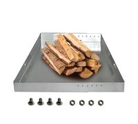 Plateau de cheminée réglable, de cendre de cheminée,Acier de porte-bains avec pack de vis - Outil de collecte réglable résistant à la rouille, accessoires de pompiers à domicile pour un nettoyage faci