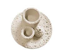 Plateau de ciment moderne pour brûleurs d'encens - Support pour yoga, relaxation et création - Pour pratique spirituelle
