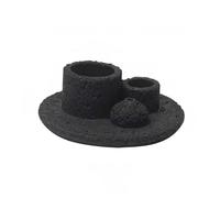Plateau de ciment moderne pour brûleurs d'encens - Support pour yoga, relaxation et création - Pour pratique spirituelle