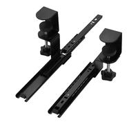 Plateau de clavier coulissant réglable - Sous le support de bureau avec Clamps C, Système de montage C-Clamp | Clavier informatique rétractable et plate-forme de souris, améliore l'accès ergonomique e