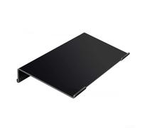 Plateau de clavier en acrylique avec design ergonomique inclinable pour une meilleure posture de frappe et une meilleure optimisation de l'espace de bureau (noir, petit)