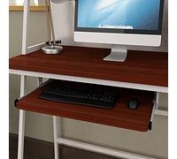 Plateau de Clavier en Bois Massif,Angle Droit de 54/60/70cm,Plate-Forme de Clavier de Bureau à Fonctionnement Silencieux,Gain de Place,Forte Capacité de Charge/Grapefruit / 54cm