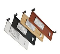 Plateau de clavier ergonomique en bois avec rails coulissants à roulement à billes de 36 cm - Tiroir de clavier sous le bureau et extension d'espace pour une configuration optimisée du clavier et de