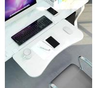 Plateau de clavier ergonomique pliable sous le bureau sans perçage, idéal pour la maison et le bureau, hauteur réglable pour plus de confort et de productivité.