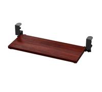 Plateau de clavier ergonomique réglable sous le bureau avec pince en C - Extension de bureau pour supports de frappe de 25 kg (rouge, 40 cm) - Améliore le confort et la productivité