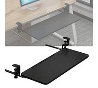 Plateau de clavier ergonomique sous le bureau avec tiroirs coulissants, support de clavier d'ordinateur, soulagement de la fatigue musculaire, rallonge de clavier réglable pour un espace de travail
