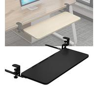 Plateau de clavier ergonomique sous le bureau avec tiroirs coulissants, support de clavier d'ordinateur, soulagement de la fatigue musculaire, rallonge de clavier réglable pour un espace de travail