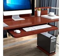 Plateau de clavier ergonomique sous le bureau, support de tiroir coulissant en bois, rails de 36 cm, longueur réglable 54/60/70 cm, largeur 27 cm - Optimise le confort de l'espace de travail