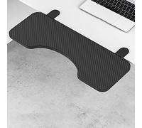 Plateau de clavier ergonomique, support de bureau réglable avec pince, support coulissant, accoudoir, repose-coude, 64 x 24 cm, noir, parfait pour la maison, le bureau et les jeux vidéo