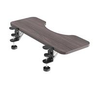 Plateau de clavier ergonomique, support de bureau réglable avec pince, support coulissant, accoudoir, tiroir, 64 x 24 cm, finition blanche, améliore le confort et la productivité pour le bureau à