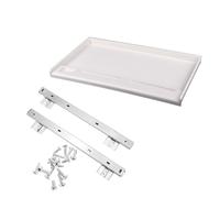 Plateau de clavier réglable avec étagère extractible, glissières de tiroir de 50,8 cm, support sous le bureau, plastique ABS robuste pour rangement à domicile, bureau et garage