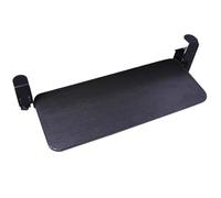 Plateau de clavier réglable avec pince en C et support de clavier ergonomique pour ordinateurs de bureau de 0 à 8 cm d'épaisseur, tiroir d'ordinateur coulissant, noir, 68 x 24 cm