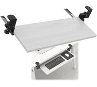 Plateau de clavier réglable avec pince sous le bureau - Plateforme ergonomique coulissante de 55 à 75 cm - Tiroir de clavier coulissant - Design compact pour plus de confort et de productivité