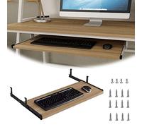 Plateau de clavier réglable rétro-fit design coulissant 54/60/70 x 27 cm Capacité de charge lourde Rangement peu encombrant Réduit la fatigue musculaire Améliore la productivité