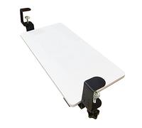 Plateau de clavier réglable sous le bureau avec pince en C pour taper et utiliser la souris ergonomiques, extension de bureau réglable en hauteur, parfaite pour le bureau à domicile et les jeux vidéo
