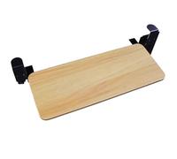 Plateau de clavier réglable sous le bureau avec pince en C, support de clavier ergonomique pour bureau, 0 8 cm d'épaisseur, tiroir coulissant pour ordinateur, 68 x 24 cm, finition naturelle