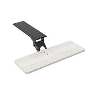 Plateau de clavier réglable sous le bureau avec support pivotant - Solution ergonomique d'espace de travail pour bureaux de bureau