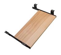 Plateau de clavier réglable sous le bureau - Extension de clavier en bois avec Glide Ra prend en charge la souris C-noir, 70 cm x 27 cm, parfaite pour des solutions ergonomiques d'espace de travail