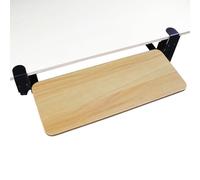 Plateau de clavier réglable sous le bureau, tiroir d'ordinateur coulissant ergonomique pour claviers et souris, plateforme de frappe réglable en hauteur, parfait pour la maison et le bureau