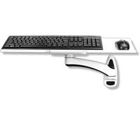 Plateau De Clavier sous Le Bureau Plateau De Clavier avec Support De Pince, Clavier De Plateau Support D’Ordinateur Portable Articulé Ergonomique Suspendu Au Mur Rallonge Réglable Plateau D