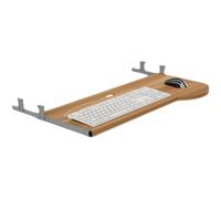 Plateau de clavier sous le bureau - Tiroir d'ordinateur coulissant réglable avec repose-poignet pour taper, parfait pour le bureau à domicile, support pour clavier et souris peu encombrant