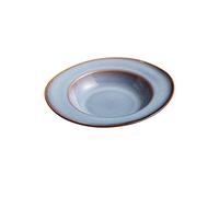 Plateau de Collations Assiette petit-déjeuner plateau de service plat ovale en céramique plat profond Moody Fusion plat Western dîner assiette Assiettes(C,S)