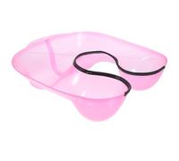 Plateau de Coloration Capillaire Rose ABS pour Nuque, Salon et Maison | Rainures Pratiques, Outil Portable, Usage en École Beauté et Chez Barbiers, Lavage Cheveux