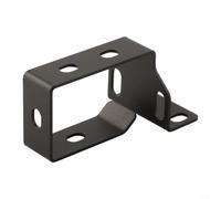 Plateau de commande de fils laminés à froid sous le bureau Support de gestion de câbles pour rack de serveur - Organiseur en acier noir de 1,5 mm d'épaisseur (M)