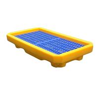 Plateau de confinement de déversement d'huile haute performance, palette modulaire, étanche pour applications industrielles, grande capacité de charge, 67,5 x 37,5 x 12 cm, idéal pour entrepôts et