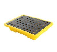 Plateau de confinement d'huile anti-déversement, solution de rangement antidérapante pour une utilisation industrielle et garage, design modulaire pour un empilage facile