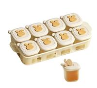 Plateau De Congélation Cubes Alimentaires Avec Couvercle - Bac À Bouillon Pour Enfant - Contenants de congélation pour aliments infantiles - Pour parents baby-sitters crèche maison appartement cuisine