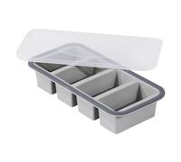 Plateau de congélation en silicone avec moules et couvercle, adapté au four et à la cuisine. Parfait pour la maison, la famille ou les amis pour cuisiner, cocktail, glace ou congeler du whisky.