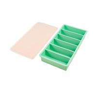 Plateau de congélation en silicone de 6/10 cubes avec couvercle, parfait pour le stockage de lasagnes, restes, sauces, repas en portions, grand conteneur de plateau de nourriture pour congélateur