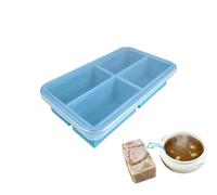 Plateau de congélation en silicone léger avec couvercle, moule à soupe pour la préparation des repas, plateau de congélation pour la cuisson par lots de stockage, conteneur de 260 ml, grand moule à