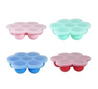 Plateau de congélation en silicone pour aliments pour bébés, moule à glaçons à 7 cavités pour purées faites maison et stockage du lait maternel, plateaux glace flexibles pour congélateur, récipie