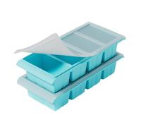 Plateau de congélation en silicone - Récipients étanches | Moule à soupe congélateur en 2 pièces avec couvercle en silicone, moules pour aliments, cubes de soupe pour bouillon et restes de sauce