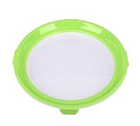 Plateau de conservation des aliments multifonction de forme ronde, réutilisable, empilable, pour outils de cuisine (vert)