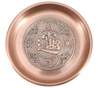 Plateau de Conservation des Fruits en Alliage de Zinc, Style Vintage | Plat du Temple, Surface Lisse sans Bavures, Usage de Bureau, Grosse Capacité, Décoration Classique