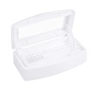 Plateau de Conteneurs de Barbicide 23 × 13 × 8 Outils à Ongles Plateau de Stérilisateur Boîte de Stérilisation Conteneur Outils de Manucure pour Salon Stérilisateur Instruments