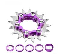 Plateau de conversion en aluminium usiné CNC pour VTT à 9 vitesses vers une seule vitesse (violet)