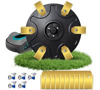 Plateau de coupe de qualité supérieure + 18 lames de rechange pour robot tondeuse - Disque rotatif compatible avec Gardena Sileno City, Mcculloch - Disque tournant pour robot tondeuse à gazon