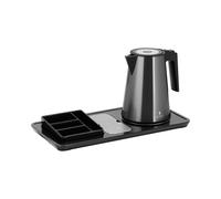 Plateau de courtoisie hôtel - Avec compartiments pour café et thé - 1,2 l - 1400 W - Noir - Royal Catering