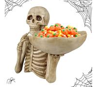 Plateau de crâne pour rangement - Elegant Porte-Dolcini Halloween, Stylish, Conteneur Décoratif Résine Fruits, Bonbons Maison | Multipurpose Outdoor Indoor Utility Sturdy