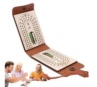 Plateau De Cribbage | Jeu De Voyage Pliable | avec Compartiment De Rangement Jouet Ludique Interactif pour Adultes Familles Camping