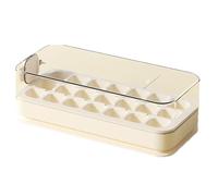 Plateau De Cube À Glace Avec Couvercle Et Poubelle - 21 Pcs De Glaçons Pour Avec Couvercle - Bac De Glace De Type Appuyez Pour Le, Moules Et Réutilisa