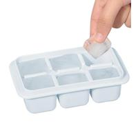 Plateau de cube à glace - Moule congélateur en silicone 6 grilles avec couvercle, fabricant restaurants faciles pour les cocktails, smoothies et boissons | Démoudrait facilement le whi