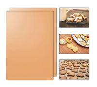 Plateau de Cuisson 33 x 40cm Réutilisables Avec Revêtement Antiadhésif (2er Pack