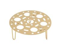 Plateau de cuisson à la vapeur en acier inoxydable, support rond multifonction pliable pour ustensiles de cuisine, support de cuisson à la vapeur pour la maison et le restaurant, (Or)