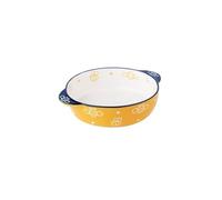 Plateau de cuisson, Assiette plate ménagère, plat à légumes au four, joli bol double anse peint la main, riz cuit en céramique(400ml)